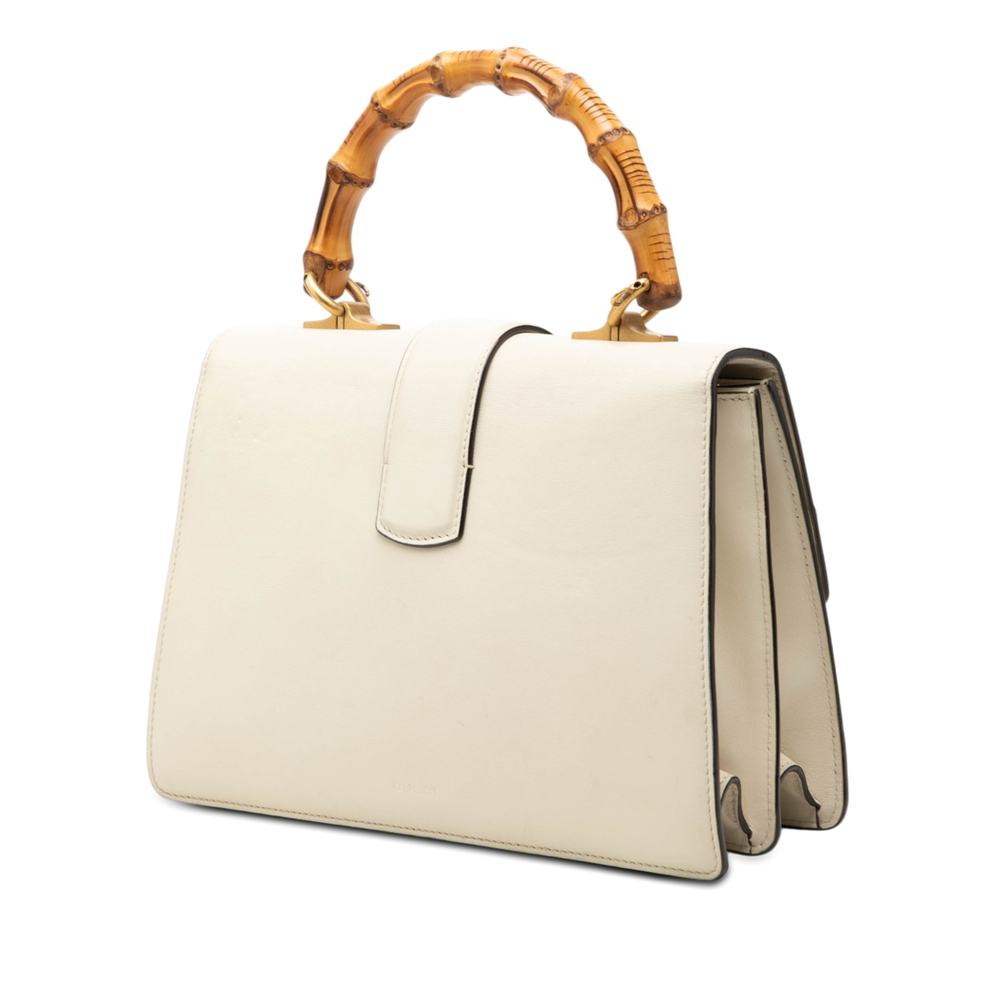 Pre-Loved Gucci Medium Leather Bamboo Dionysus Web Satchel - Picture 2 of 6
